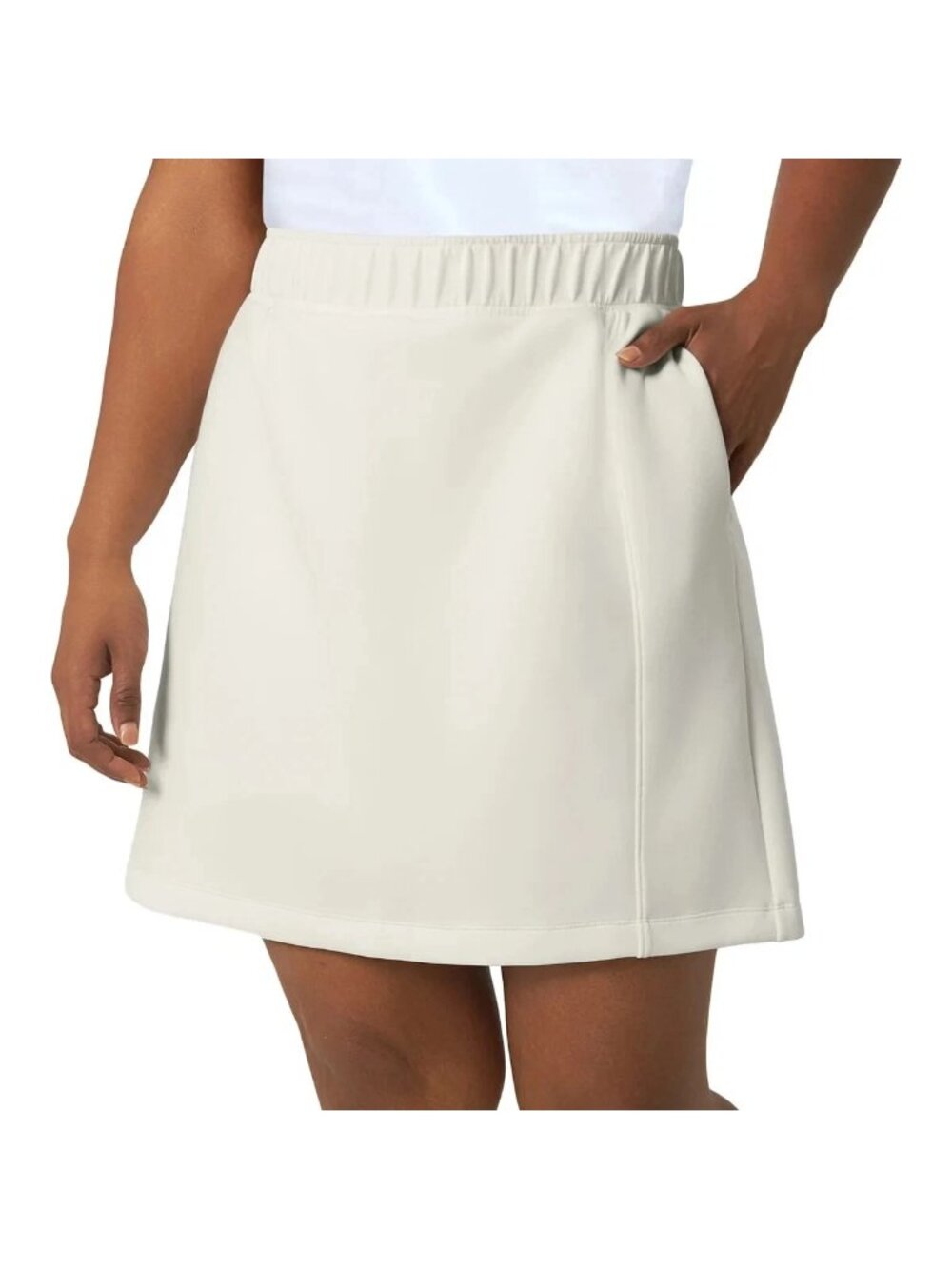 Mondetta Womens White Skort With Elastic Waistband Size L Luxury Activewear